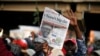 Wafuasi wa bwana Uhuru Kenyatta wakishangilia baada ya matokeo hayo kutangazwa. 