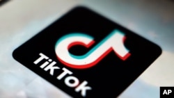 智能手機屏幕上顯示的TikTok標識（美聯社）。