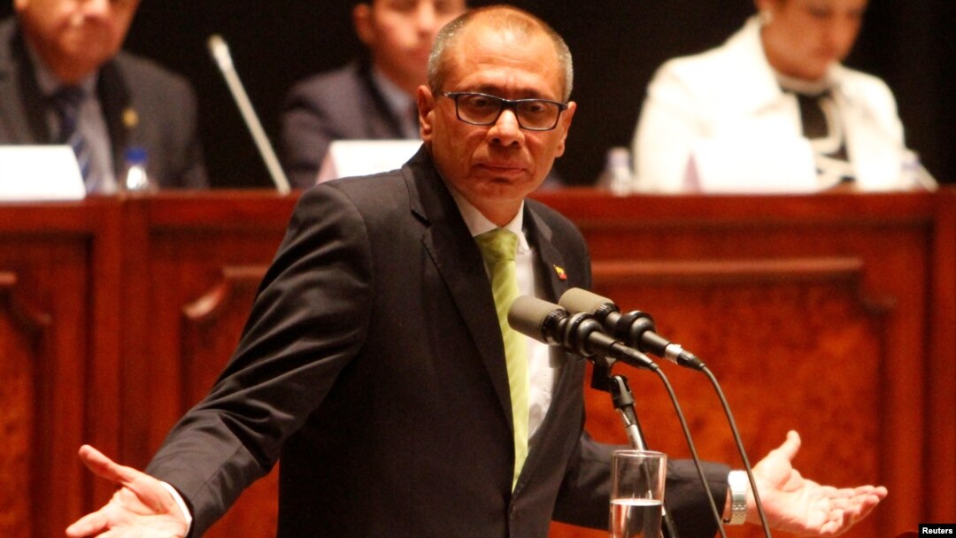 El vicepresidente de Ecuador, Jorge Glas, enfrenta pedidos de diferentes sectores para que renuncie al cargo.
