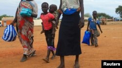 Réfugiés sud-soudanais le 20 août 2016.