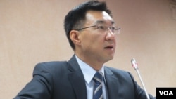 台灣執政黨國民黨立委江啟臣（美國之音張永泰拍攝）