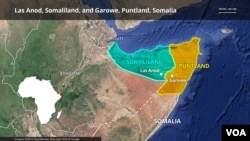 Ramani ya Somaliland na Puntland 
