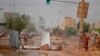 Une rue de Khartoum, après les manifestations de désobéissance civile dans la capitale soudanaise le 5 juin 2019.