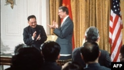1979年1月31日鄧小平和美國總統卡特在白宮。