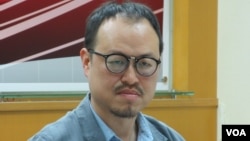 台灣經濟研究院南台灣專案辦公室主任高仁山（美國之音張永泰拍攝）