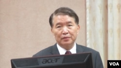 台灣國防部長高廣圻（美國之音張永泰拍攝）