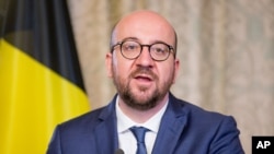 Le Premier ministre belge Charles Michel est photographié à sa résidence officielle à Bruxelles , le 25 Mars , 2016. Archive.