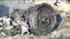 FILE - One of the engines of a Boeing 737 that was downed after taking off from Tehran's Imam Khomeini airport on Jan. 8, 2020, is seen in this still image taken from Iran Press footage. 