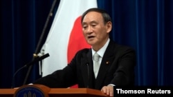日本新當選的首相菅義偉。