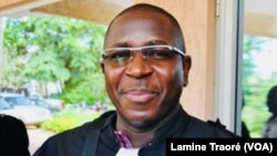 Me Guy Hervé Kam, avocat de la partie civile, à Ouagadougou, le 20 décembre 2018. (VOA/Lamine Traoré)