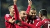 Le Maroc, vainqueur du CHAN 2018, le 4 février 2018.