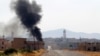 Smoke rises from Taybat al Imam town after rebel fighters from the hardline jihadist Jund al-Aqsa advanced in the town in Hama province, Syria August 31, 2016. 
