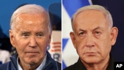 美國總統拜登（Joe Biden，左）與以色列總理內塔尼亞胡（Benjamin Netanyahu）（美聯社）