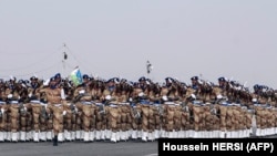 ARCHIVES - Les troupes de l'armée nationale djiboutienne défilent lors des cérémonies marquant le 41e anniversaire de l'indépendance de Djibouti le 27 juin 2018.
