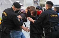 затримання учасників протестів в Мінську 14 липня