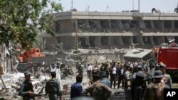 Les forces de sécurité afghanes à Kaboul, le 31 mai 2017.