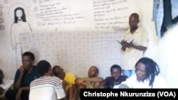 Les membres de l'association à Bujumbura, le 13 janvier 2018. (VOA/Christophe Nkurunziza)