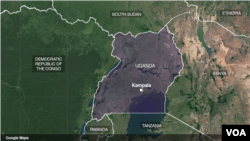 La carte de l'Ouganda