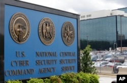FILE - The National Security Agency (NSA) campus is pictured in Fort Meade, Maryland, June 6, 2013. The NSA, along with other U.S. spy agencies, is involved in intelligence gathering conducted as part of the Foreign Intelligence Surveillance Act, whose renewal was approved by the U.S. House of Representatives Thursday.