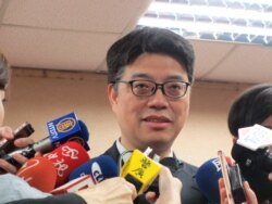 台灣陸委會副主委邱垂正（美國之音張永泰拍攝）