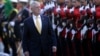 U.S. Secretary of Defense Jim Mattis receives military honors before his meeting with Brazil's defense minister, in Brasilia, Brazil, Aug. 13, 2018.