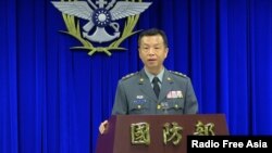 台灣國防部發言人陳中吉（資料圖）。
