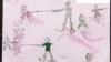[NAME CHANGED] On Oct. 2, 2017, a drawing by a Rohingya boy, Abdul, revealing the horrific experiences he endured while fleeing from Myanmar to Bangladesh, at the children friendly space at the Balukhali makeshift refugee camp in Cox’s Bazar district in Bangladesh.