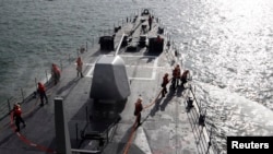 台灣海軍紀德級驅逐艦。 （資料照）