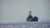 FILE - Philippine navy ship BRP Sierra Madre is seen at the Second Thomas Shoal in the South China Sea, April 23, 2023. A Chinese vessel and a Philippine supply ship collided near the disputed Spratly Islands in the South China Sea on June 17, 2024, China's coast guard said.