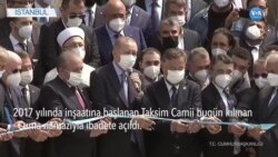Erdoğan Cami Açılışında Gezi Eylemcilerini Suçladı