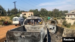 Maafa yaliyotokana na shambulizi la jeshi la Israeli huko Hama, Syria.