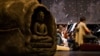 A Buddhist status placed on stage during a rehearsal of "Bangsokol" at Brooklyn Academy of Music, in New York, United States. (Courtesy photo of CLA)
