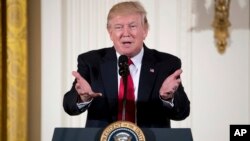 Donald Trump à la Maison Blanche le 29 mars 2017. 