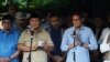 Prabowo Subianto dalam konferensi pers di Kertanegara, Jakarta, Rabu sore (22/5) didampingi sejumlah petinggi BPN, termasuk cawapres Sandiaga Uno. (Courtesy : BPN Prabowo-Sandi)