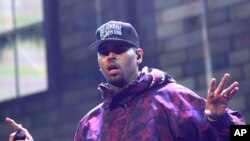 Chris Brown, Barclays Center, le 16 février 2015, New York. 