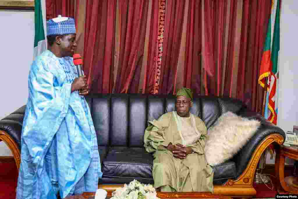 Ziyarar tsohon shugaban Najeriya Olusegun Obasanjo a Plato
