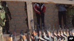 Armas que, segundo o governo guineense, foram usadas no motim de 26 de Dezembro