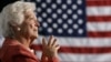 FILE: Former U.S. first lady Barbara Bush listens to her son, President George W. Bush, as he speaks at an event on social security reform in Orlando, Florida, March 18, 2005.