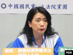 執政黨國民黨立委李貴敏（美國之音張永泰拍攝）