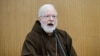 FILE - US Cardinal Sean O'Malley speaks during the 'Safeguarding in Homes and Schools'" seminar at the Pontifical Gregorian University in Rome, March 23, 2017. The cardinal is stepping down as the Archbishop of Boston, the Vatican announced Monday.