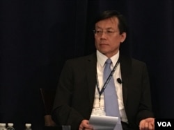 台灣政治大學國際關係研究中心研究員劉復國(美國之音鐘辰芳拍攝)