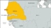Ramani ya Senegal na nchi zilizo jirani nazo