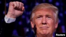 The elected US president Donald Trump.