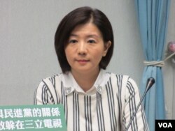 執政黨國民黨立委王育敏（美國之音張永泰拍攝）