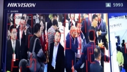 中國海康威視開發的人臉識別技術在北京舉行的中國社會公共安全產品博覽會上展示。（2018年10月23日）