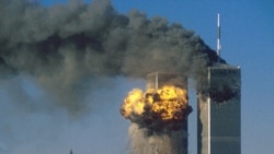 911恐怖襲擊中的紐約世貿中心大樓。