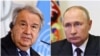 L'Ukraine au programme de la rencontre entre Poutine et Guterres