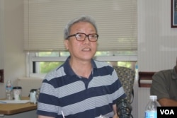 哥倫比亞大學客座教授張博樹 (美國之音方冰拍攝)