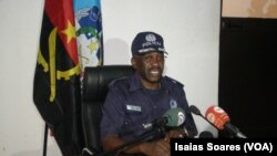 Comandante em exercício da Polícia Nacional em Malanje, subcomissário Pedro Quiambi Pe. Angola