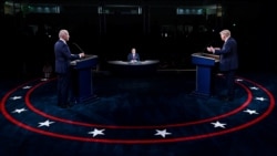 Lors du débat à Cleveland, le 29 septembre 2020.